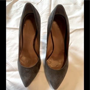 L.A.M.B high heel suede and leather shoes